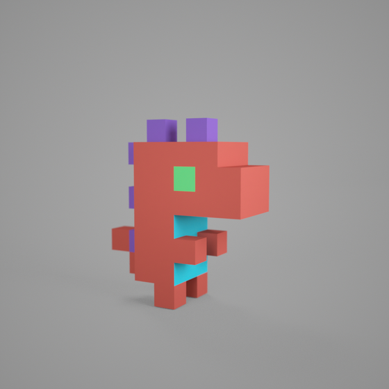 3D tiny dino #0018