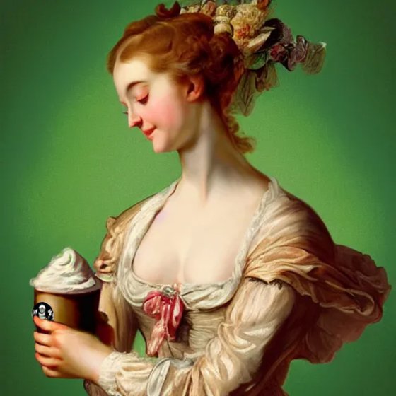 Renaissance Starbucks Lady