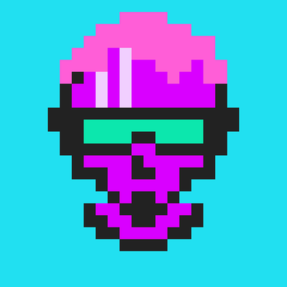 Cyber CryptoSkull #458