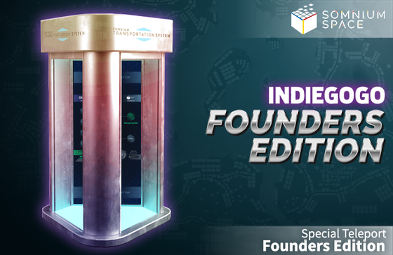 Somnium Space Teleportation Hub - Indiegogo Founders Edition.