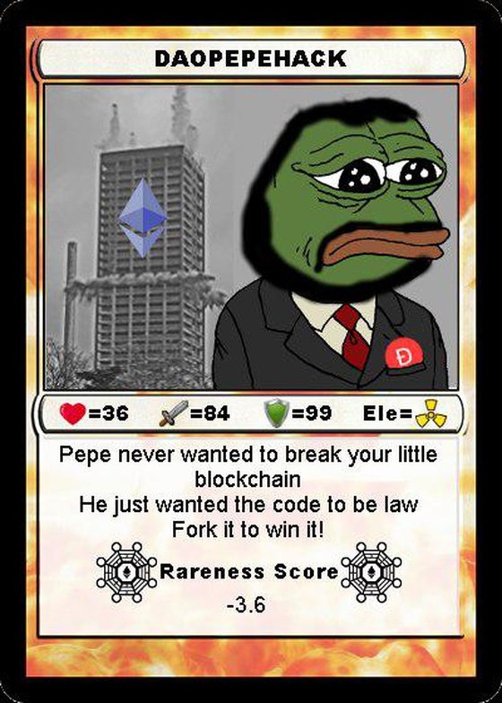 DAOPEPEHACK series 1 | RarePepe | Rare Pepe Wallet 2016