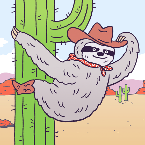 Cowboy Sloth #1772