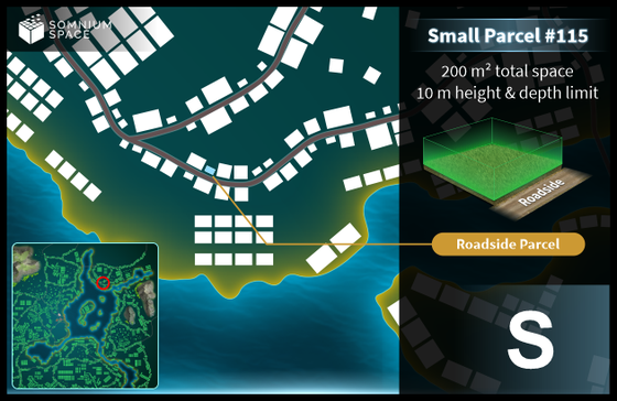 Small #115 (S) parcel in Somnium Space 