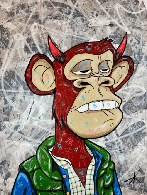 Graffiti Bored Ape #2752 - 1/1