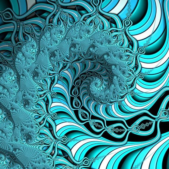 Blue Waves - A Mandelbrot Fractal Zoom