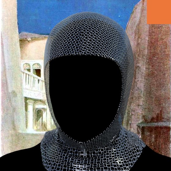 Villain #192 - The Chainlink Knight Villain on the Mediterranean Home background with the Original Accent