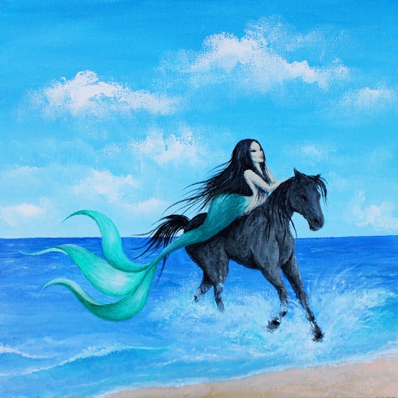 Naiad on a horse