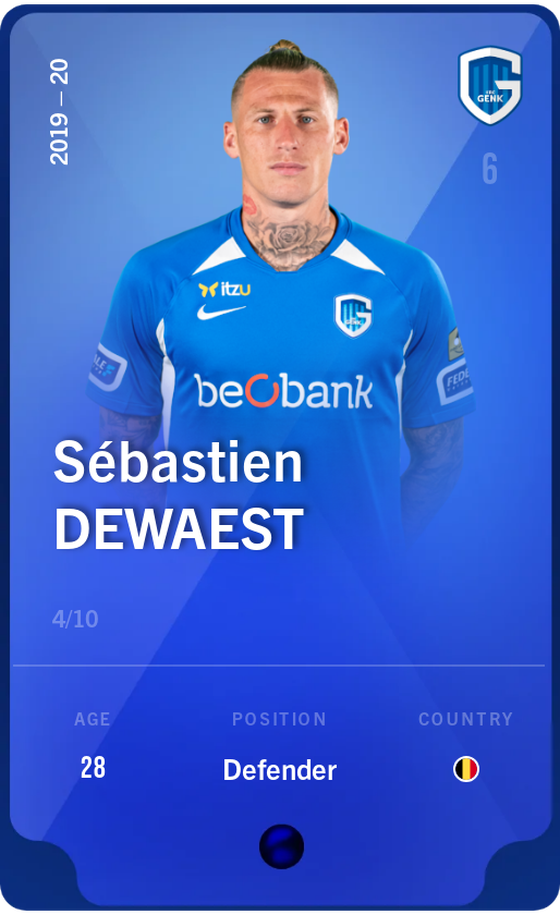 Sébastien Dewaest 2019-20 • Super Rare 4/10