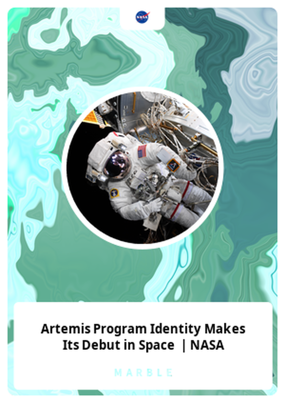 Artemis Program Identity Makes Its Debut in Space  | NASA