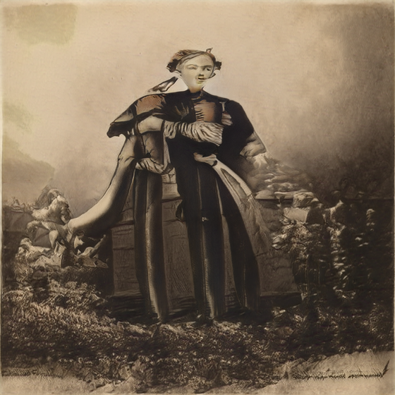 Man And Dog In A Dormouse