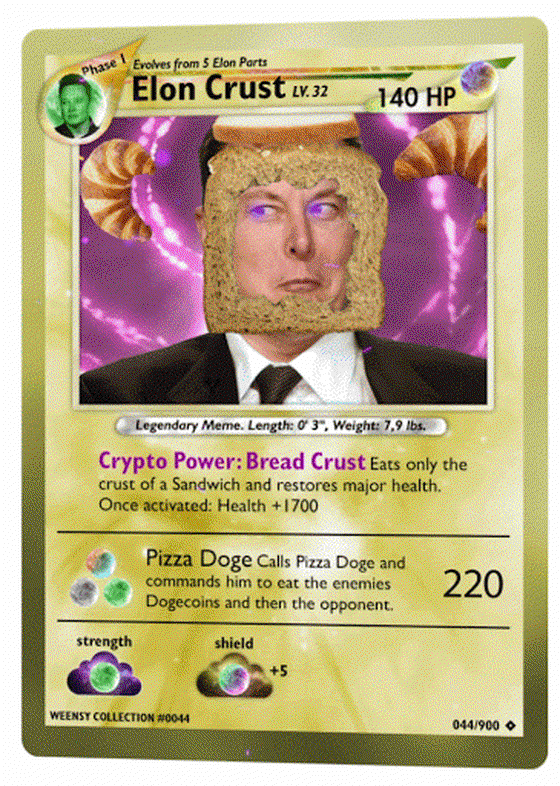 Elon Crust | #0044 Weensy Card Collection