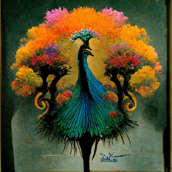 Peacock Art 