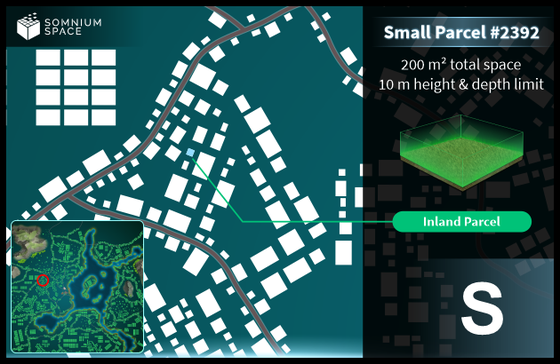 Small #2392 (S) parcel in Somnium Space 