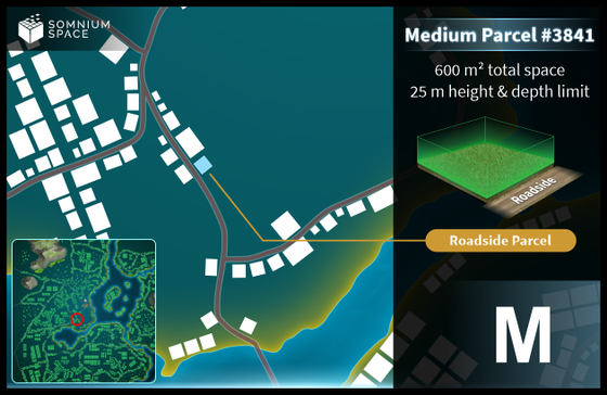 Medium #3841 (M) parcel in Somnium Space