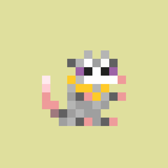 Tiny Punk Opossum #492