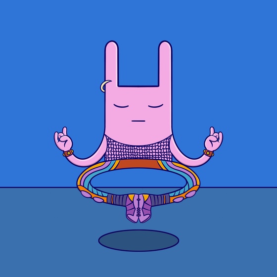 Meditation Rabbit #123