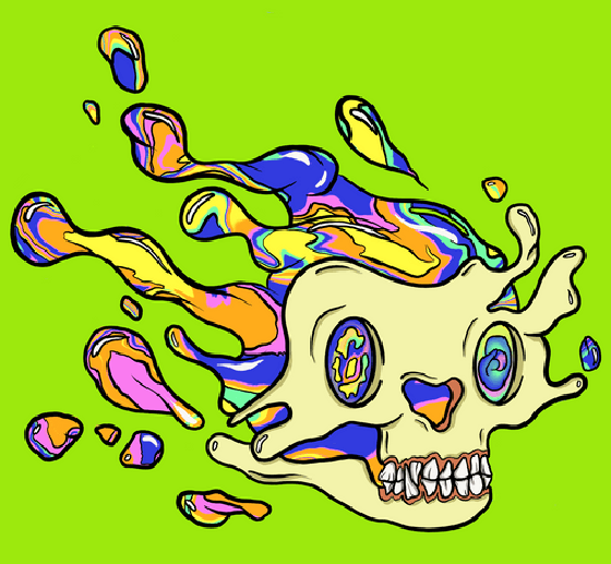 Trippy Mutant Pudgy Ape Skull