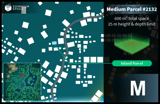 Medium #2132 (M) parcel in Somnium Space