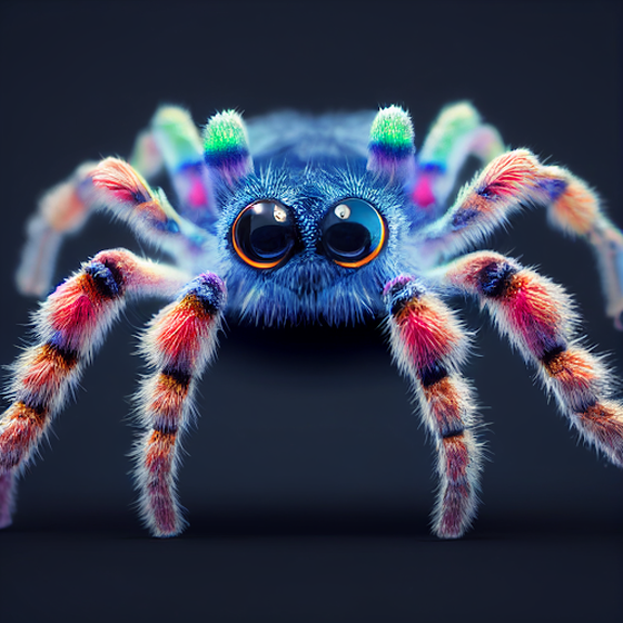 Friendly Rainbow Tarantula