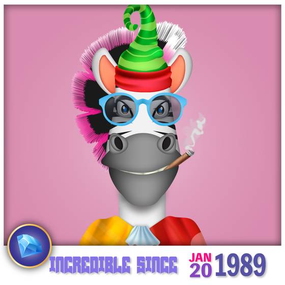 Zebra Birthday #1364