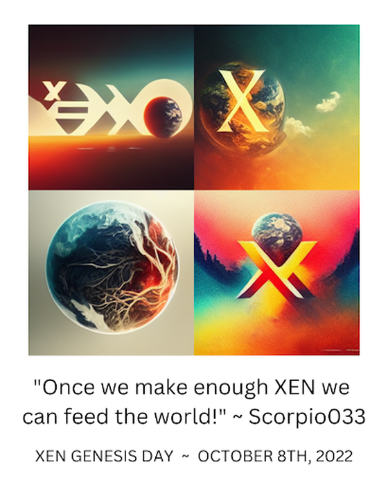 Once we make enough XEN we can feed the world!