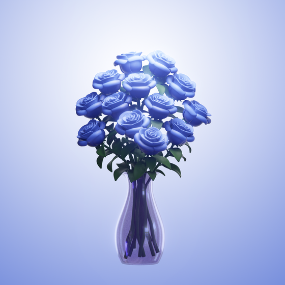 Blue Rose Father’s Day Bouquet