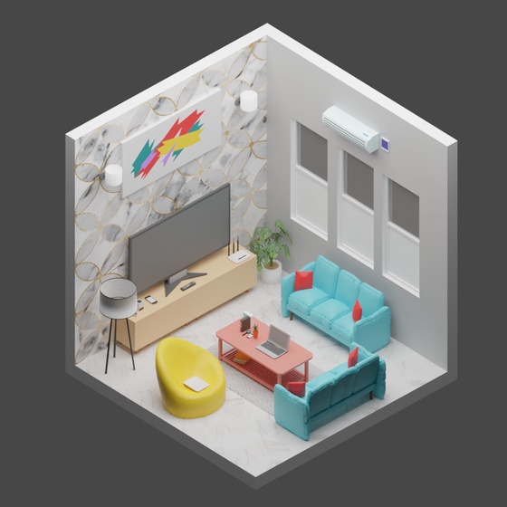 3D Room #3736