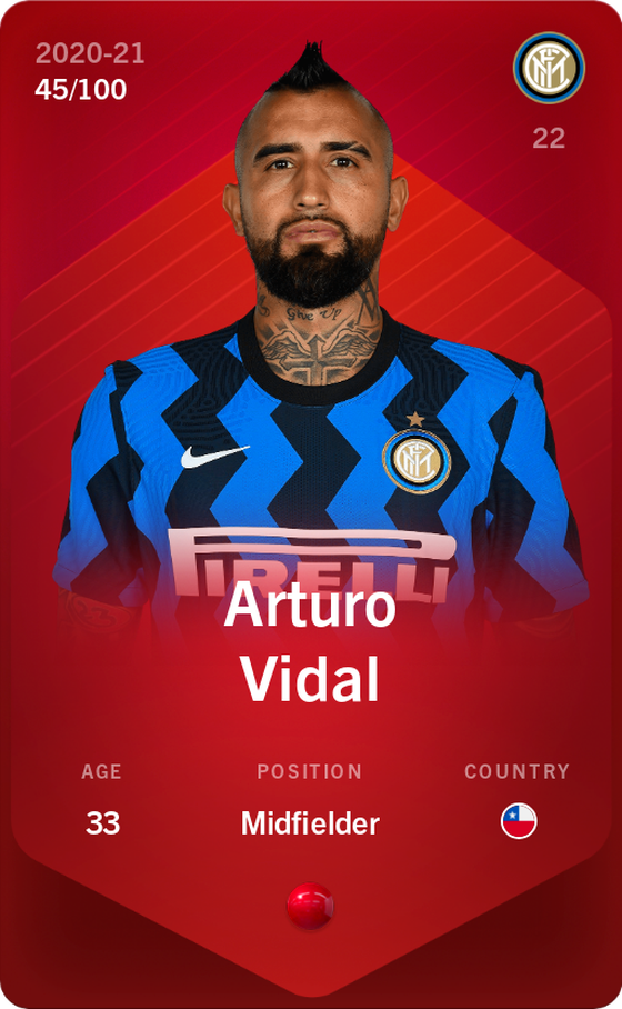 Arturo Vidal 2020-21 • Rare 45/100