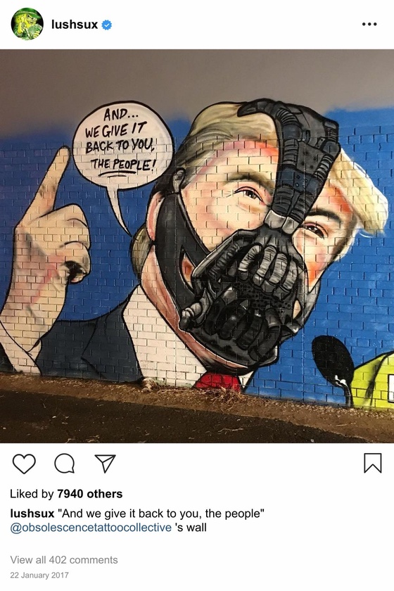 Lushsux #2582 - Mural Donald Trump