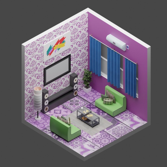 3D Room #3245