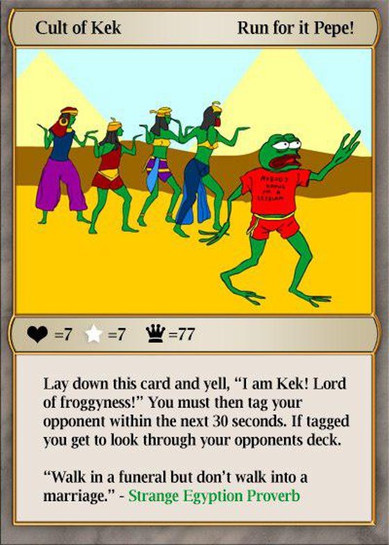 CULTOFPEPE SERIES 7 Card 4 | Rarepepe | Rare Pepe Wallet 2016 Counterparty XCP Run For It NFT Asset