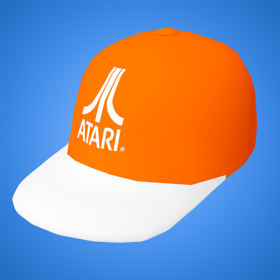 Orange Atari Cap