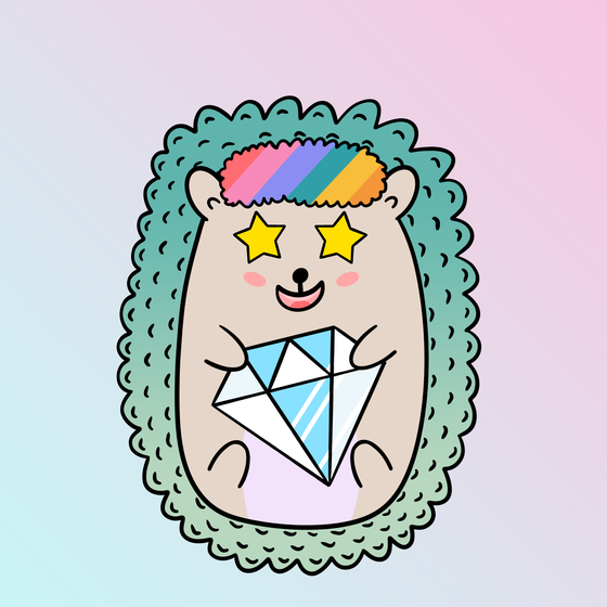 Mini Fluffy Hedgehog #76