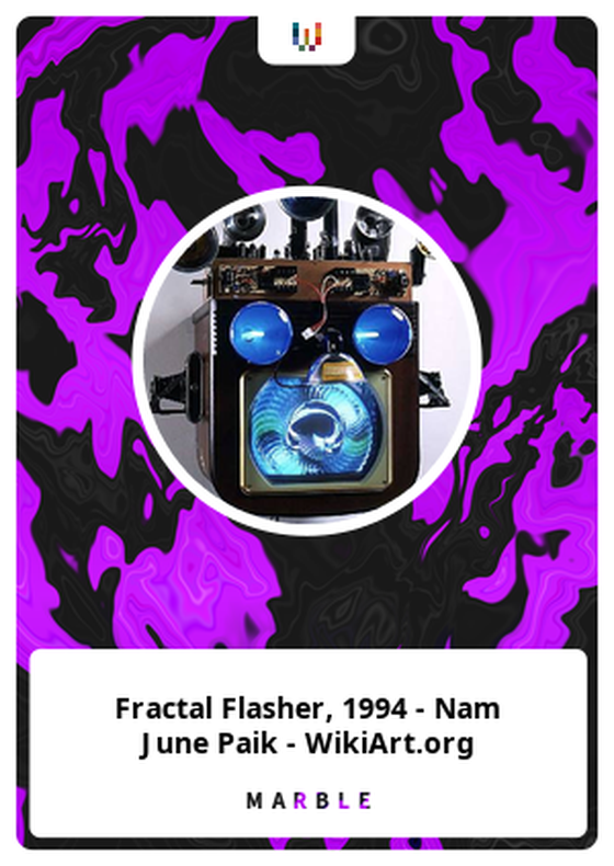 Fractal Flasher, 1994 - Nam June Paik - WikiArt.org