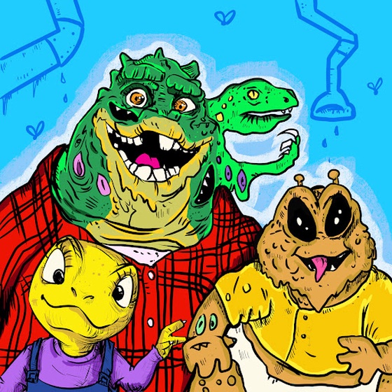 Toxic Dinosaur Family