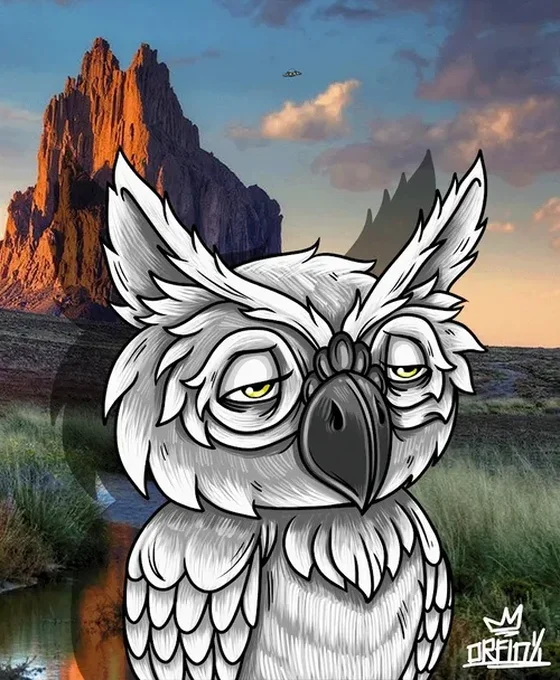The Great Sacred White Roswell Owl