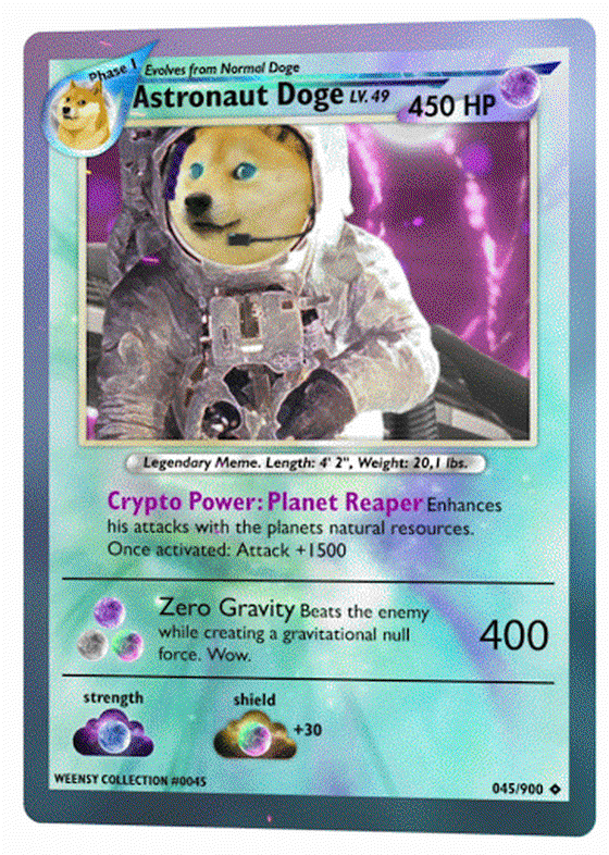 Astronaut Doge | #0045 Weensy Card Collection