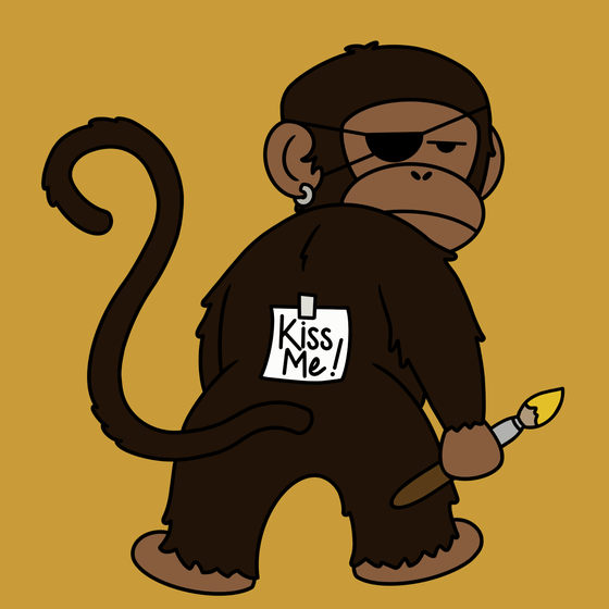 Kiss Me Monkey #6800