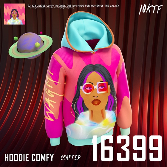 Galaxy Comfy Hoodie #16399