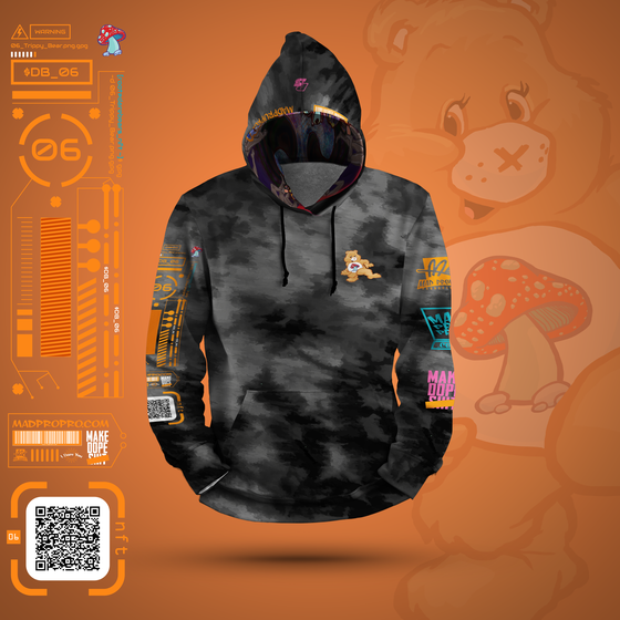 Hoody Phygital NFT - DAREBEAR 06 - Trippy Bear #10/10