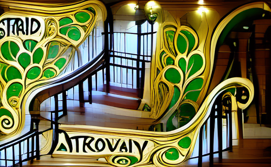 Art Nouveau Stairway