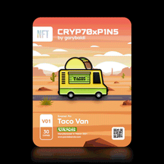 CRYPTOxPINS #V01 Taco Van