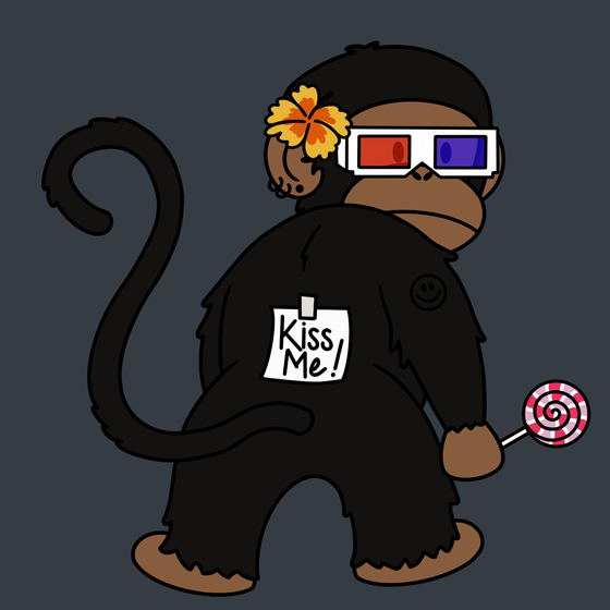 Kiss Me Monkey #6197