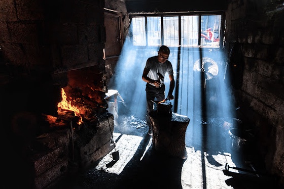 a blacksmith