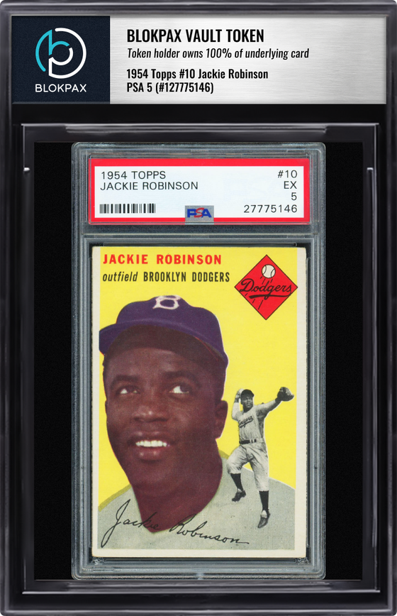 1954 Topps Jackie Robinson #10 - PSA 5 (Cert: 27775146)