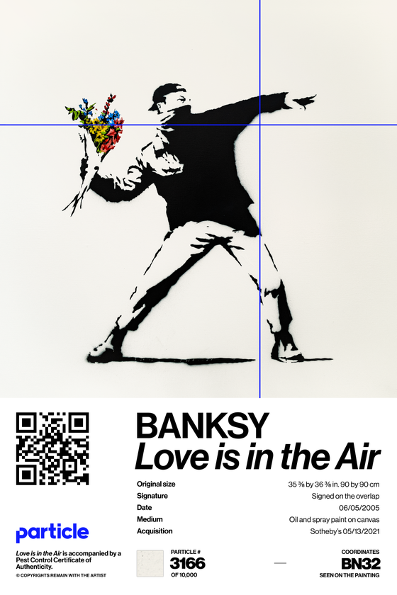 Banksy | Love Is In The Air #3166