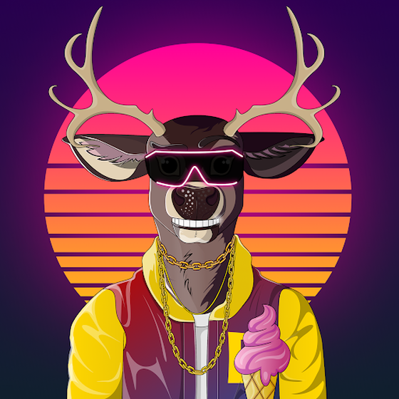 Retrowave deer #283