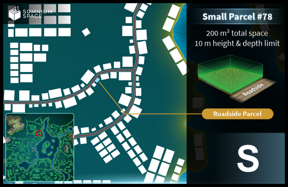 Small #78 (S) parcel in Somnium Space 