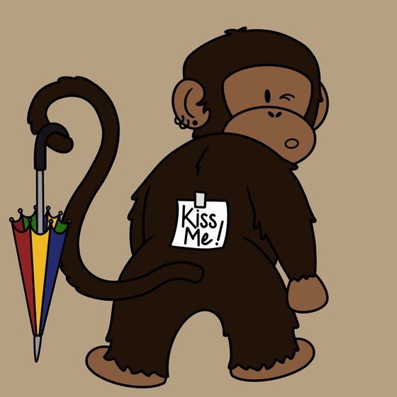 Kiss Me Monkey #8574