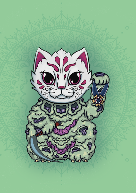 Lucky Maneki #9572 - "Mutant"